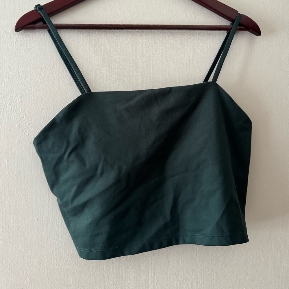 Forest green Girlfriend Collective tank